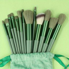 Makeup Brush Set- Soft And Fluffy Professional Makeup Foundation, Powder Eyeshadow, Kabuki Mixed Makeup Brush, Beauty Kit, Makeup Sponge, Beauty (Color: Green)